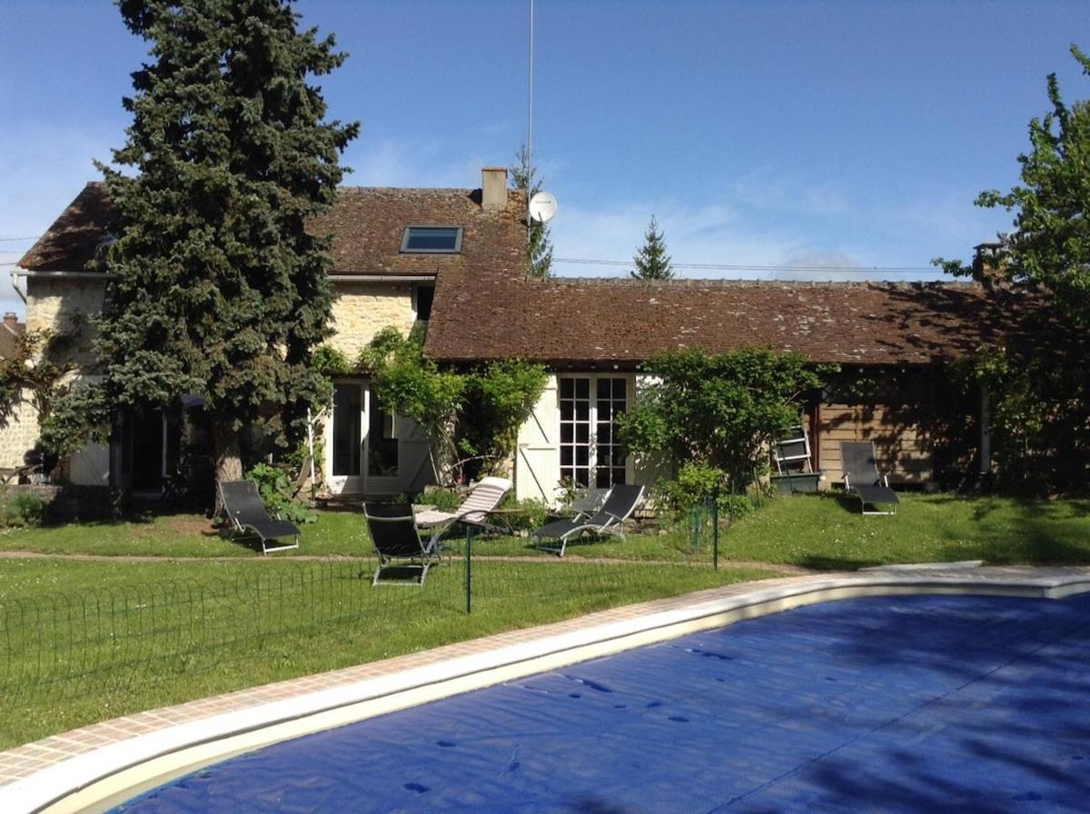 Maison Region Fontainebleau Pool Sauna River Aulnay-la-Riviere Екстериор снимка