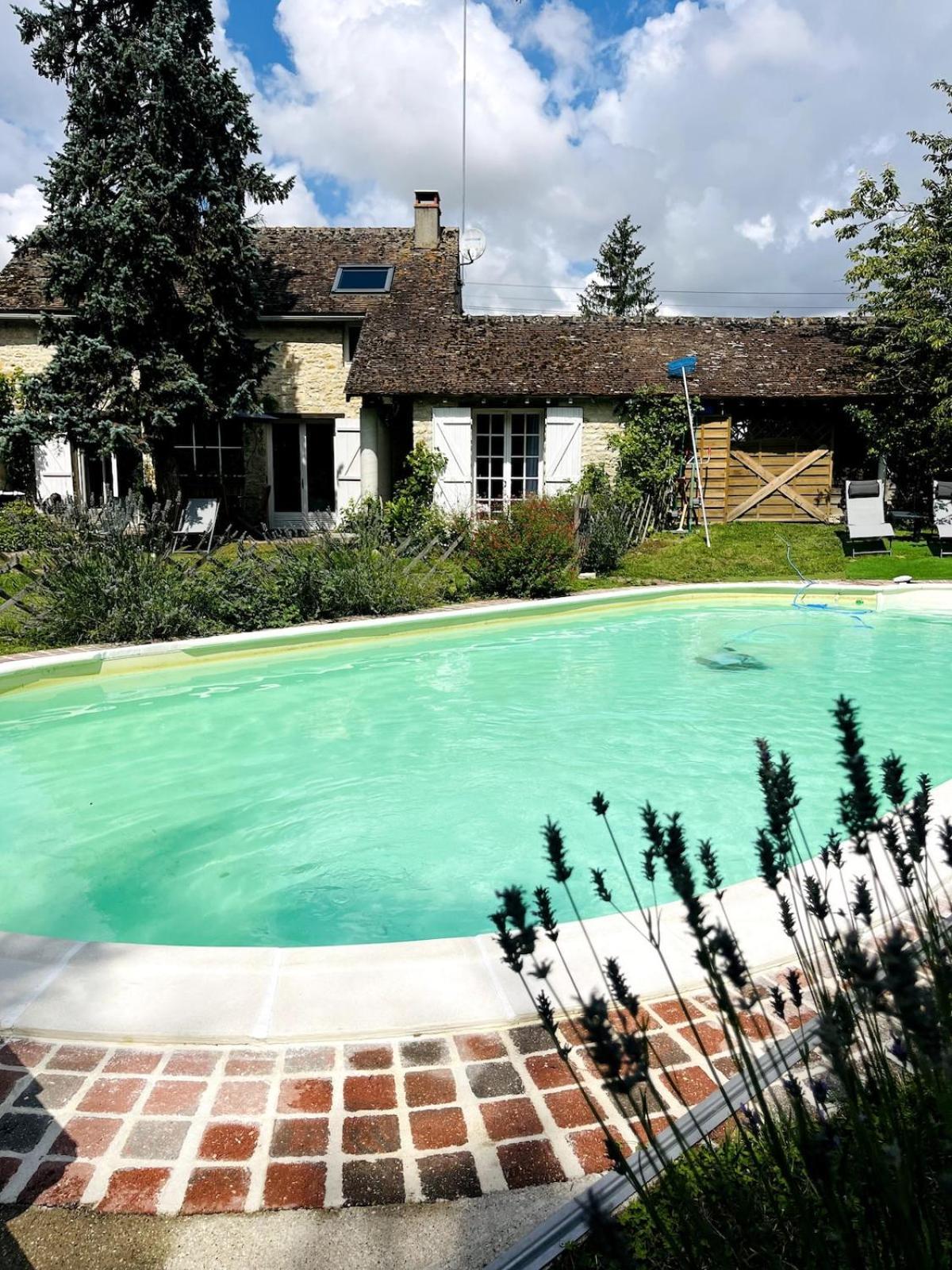 Maison Region Fontainebleau Pool Sauna River Aulnay-la-Riviere Екстериор снимка